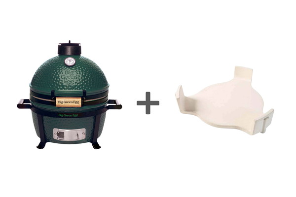 Pack barbecue kamado MiniMax avec berceau à poignées + convEGGtor - BIG GREEN EGG