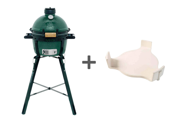 Pack barbecue kamado MiniMax avec berceau à poignées + trépied surélévateur pliable + convEGGtor - BIG GREEN EGG