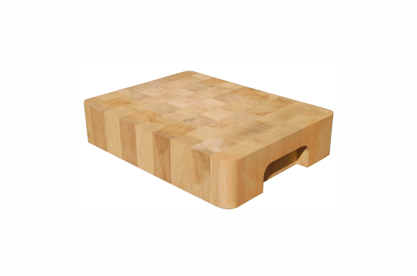 Billot en bois de bout design par F.Bauchet, 60x50x8 cm, fabrication française - CHABRET