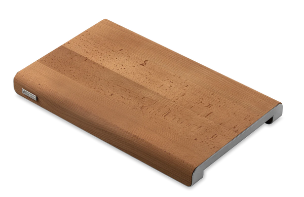 Planche à découper en hêtre et acier inoxydable, 50x35x4 cm - WUSTHOF