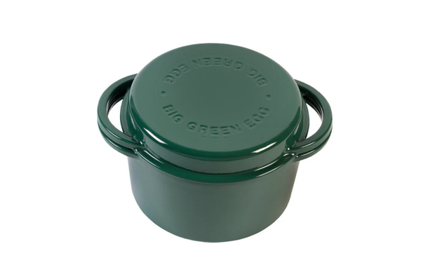 Cocotte en fonte émaillée ronde - BIG GREEN EGG