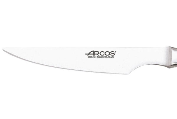 Coffret de 6 couteaux à steak en inox monobloc, lames lisses - ARCOS