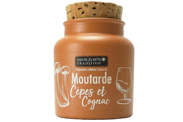 Moutarde traditionnelle Savor&Sens aux Cèpes et au Cognac - 110g