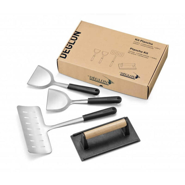 Kit 4 ustensiles pour plancha Deglon