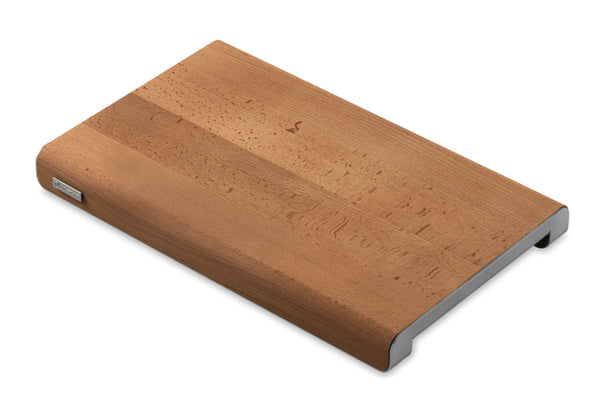 Planche à découper Wüsthof en hêtre et inox 40x25x4cm