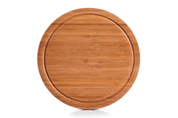 Planche à découper ronde Bérard en bambou avec rigole diamètre 30cm
