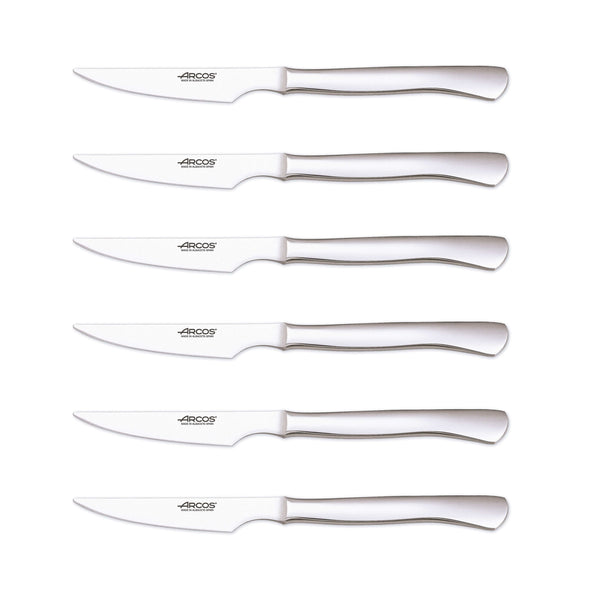 Coffret de 6 couteaux à steak Arcos acier inox monobloc