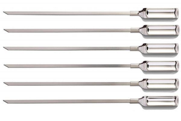 Set de 6 piques à brochettes OXO en acier inoxydable réutilisables